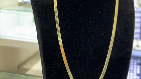 Ladies Real Gold Herringbone Necklaces