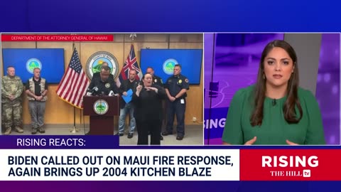 White House ADMITS No More Money For Maui, TONE-DEAF Biden Brings Up House Fire AGAIN: Rising