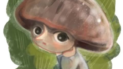 Drawing a mushroom gnome
