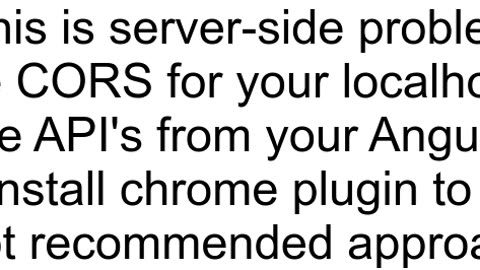 httplocalhost420039 has been blocked by CORS policy Response to preflight request doesn39t pass