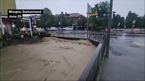 Switzerland faced heavy rainfall and thunderstorms for the second weekend in a row