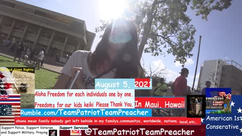 August 5, 2021 Aloha Spirit Freedom for each individuals one by one, freedom kids keiki in Maui Hawaii