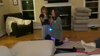 Ava and Greta Karaoke fun!