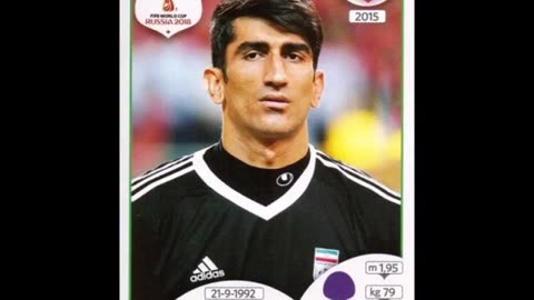 PANINI STICKERS IRAN TEAM WORLD CUP 2018