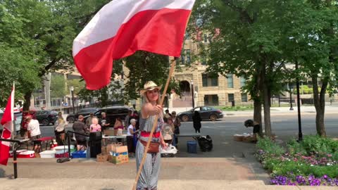 77th Warsaw Uprising Anniversary - Polish Flag (August 1, 2021)