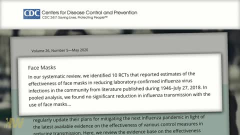 LOOK AT THIS - And the CDC are pushing for people to wear face masks again.
