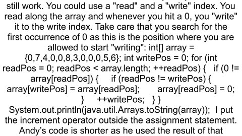 How to move a specific value to the end of the array without affecting the order of other elements