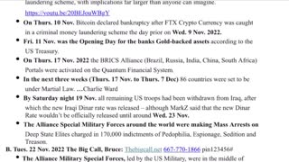 Situation Update 11/23/22 ~ JFK Assassination, SG Anon Intel