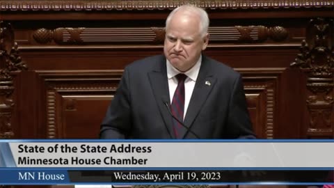 Gov. Walz defends woke corporations at State of the State address