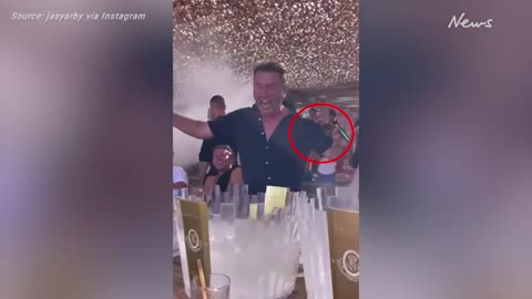 Karl Stefanovic clutches vape in party clip