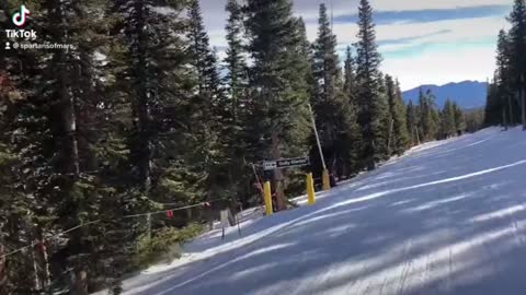 Skiing footage