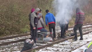 Migrant opens camp restaurant to pay for crossing