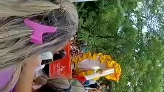 La reina de Cundinamarca se cayó de la carroza