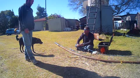 Doing a resin joint on a borehole Real time