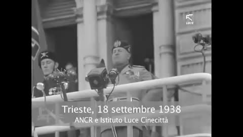 Il discorso di Mussolini a Trieste del 18 settembre 1938 DOCUMENTARIO la storia insegna che 9 anni dopo i patti lateranensi l'Italia di Mussolini con il re promulgarono le leggi razziali e sappiamo tutti come andò a finire poi