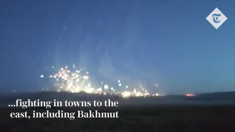 Russian shelling rains down on Bakhmut city in eastern Ukraine