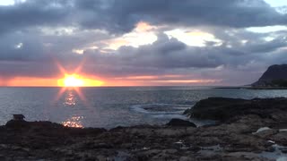 Wai'anae, HI — Pili O Kahe Beach (Black Rocks Beach Park) - Sunset