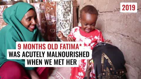 Fatun (10) talks about her little sister Fatima's amazing recovery from malnutrition
