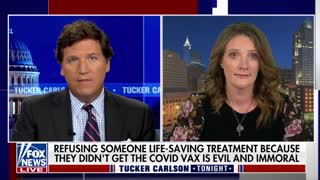 Mother tells Tucker Carlson daughter was denied kidney transplant over vaccination status.