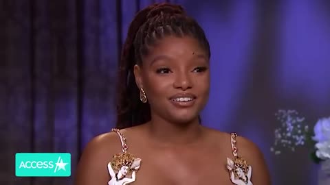 Halle Bailey's 'The Little Mermaid' Hair Transformation