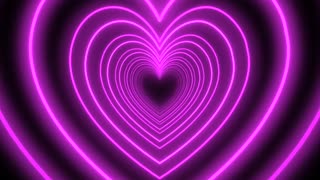 605. Pink Heart Background🩷Love Heart Tunnel Background Video Loop Heart