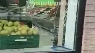 Somewhere in Germany, a Russian store was vandalized.
