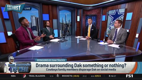 FIRST THINGS FIRST Nick Wright reacts Cowboys family members disparage Dak on social media