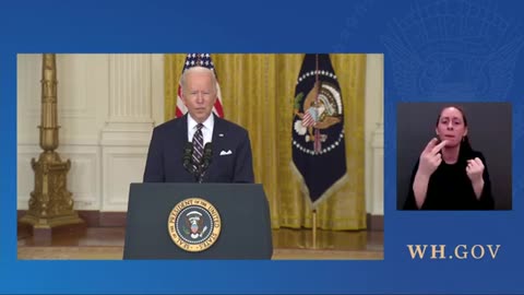 Joe Biden Update On Russia and Ukraine (with sign language)
