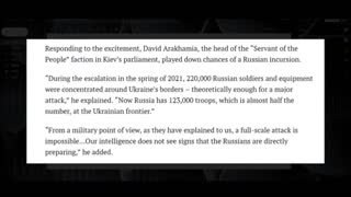 Another Manufactured "Crisis" -- Ukraine Never Believed There'd Be An Invasion