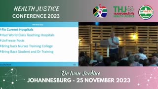 Health Justice Conference (Johannesburg) - Dr Ivan Jardine