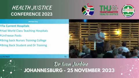 Health Justice Conference (Johannesburg) - Dr Ivan Jardine