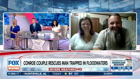 Texas Couple Rescues Truck Driver Trapped In Flooded Vehicle
