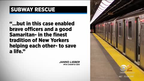 NYPD officers, Good Samaritan pull off dramatic subway track rescue
