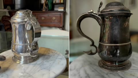 Restoring a 300-year-old Antique Silver Tankard Back To Life