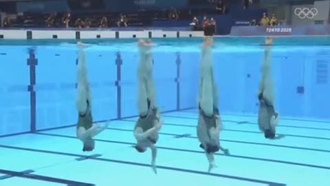 The Russian synchronized swimming team shocked the world with their stunning performances