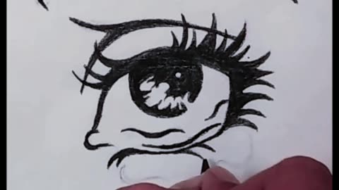 EASY WAY TO DRAW ANIME EYE | HOW TO DRAW ANIME EYE #EYE #FUNART #reels #trend #viralvideo #eye #SHOR