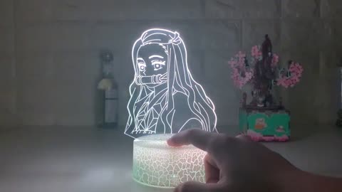 Acrylic Led Night Light Kimetsu No Yaiba USB 3D Lamp Kids Bedroom Decor Gift New