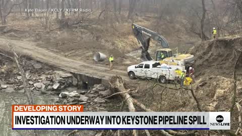 DEVELOPING STORYINVESTIGATION UNDERWAY INTO KEYSTONE PIPELINE SPILL00:06