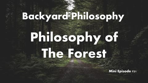 Philosophy of the Forest