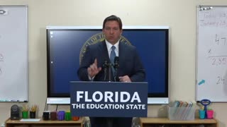 Gov. Ron DeSantis: “We believe in teaching kids facts and how to think but we don’t believe they should have an agenda imposed on them.”