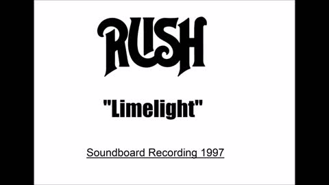 Rush - Limelight (Live in Massachusetts 1997 ) Soundboard