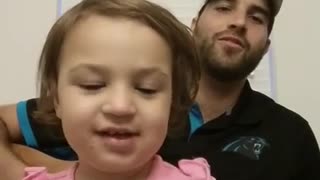 Father and daughter perform original duet