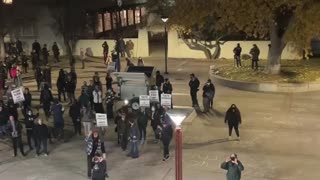 Hilarious. Charlie Kirk greets lunatic Antifa protesters at the University of New Mexico.