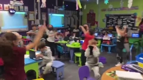 INCREDIBLE: Elementary School Kids LOSE IT After Learning They Don't Need Masks Anymore! 😍