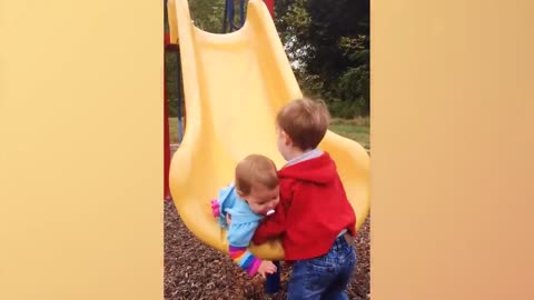 Funny Babies Playing Slide Fails - Cute Baby Videos-13