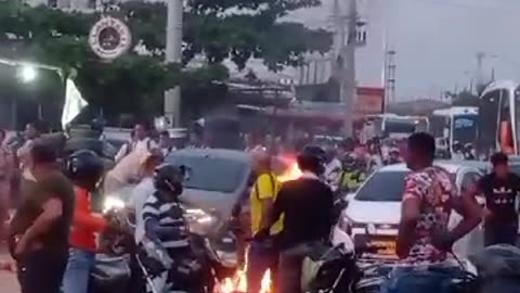 Protesta en Las Palmeras