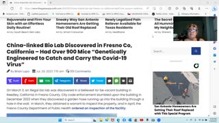 Covid Jabbed Mice Lab, Trump Taking Down Deep State