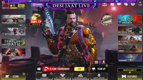 DESI JAAT LIVE | Call of Duty Mobile Tournament Live Stream - COD Mobile Live Tournament