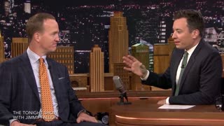 Peyton Manning Talks Eli's Sad Face on Tonight Show