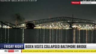 Sky News visits America's 'scariest bridge' as Biden views collapsed Baltimore bridge